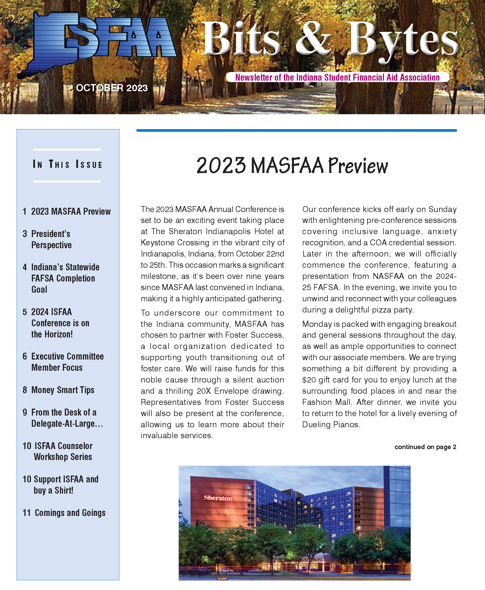 ISFAA Newsletter - October 2023